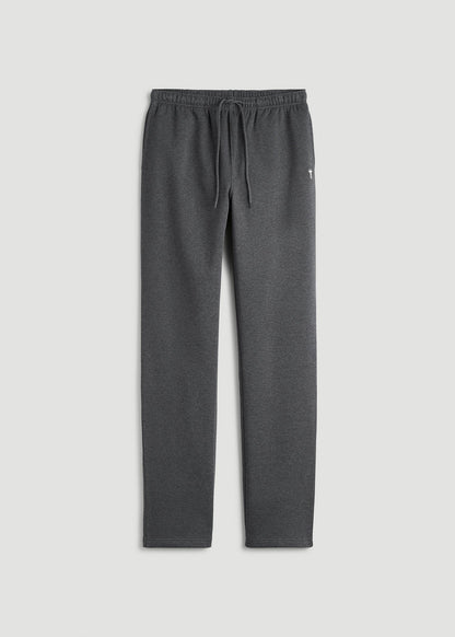 American Tall Men Core Motion Fleece Straight Leg Sweatpants for Tall Men in Charcoal Mix