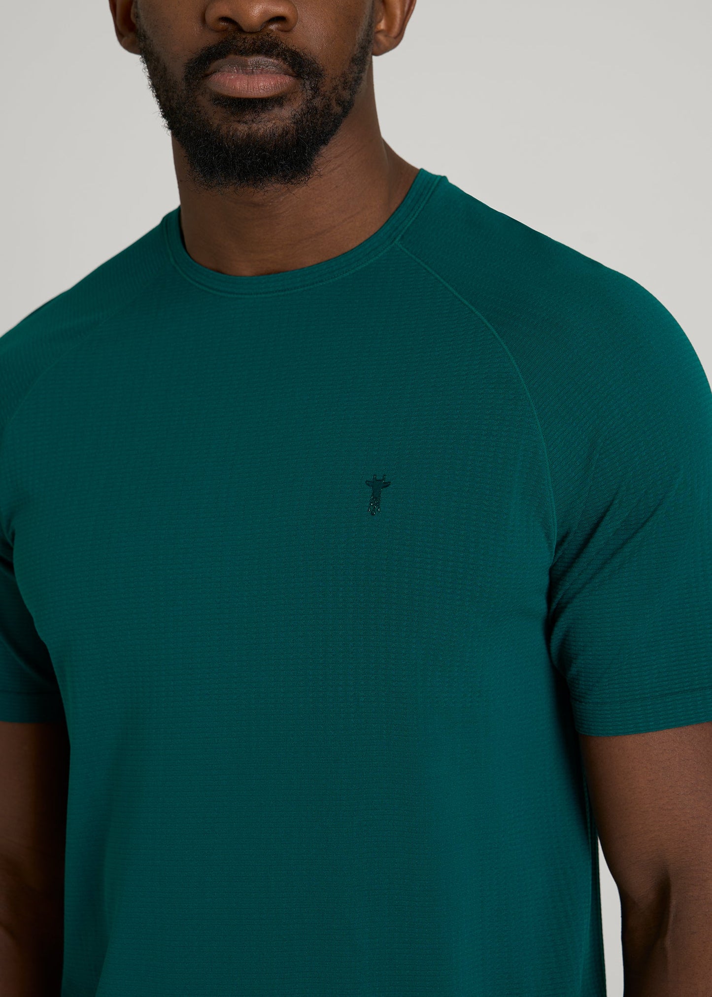 American Tall Men Vented Training Top for Tall Men in Deep Teal