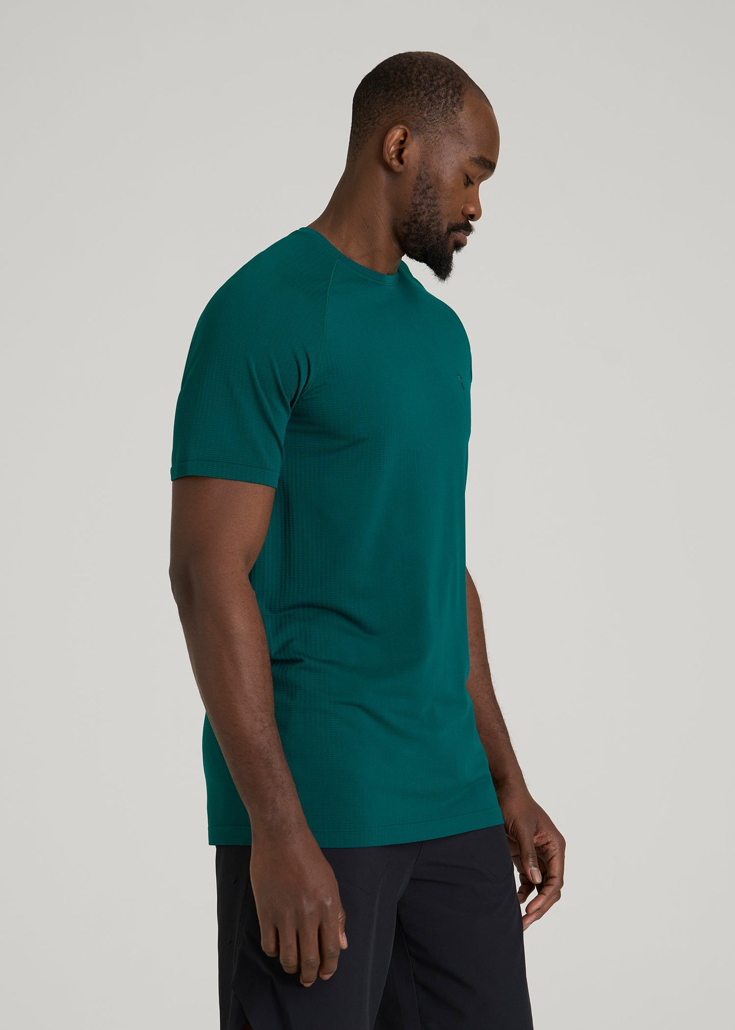 American Tall Men Vented Training Top for Tall Men in Deep Teal