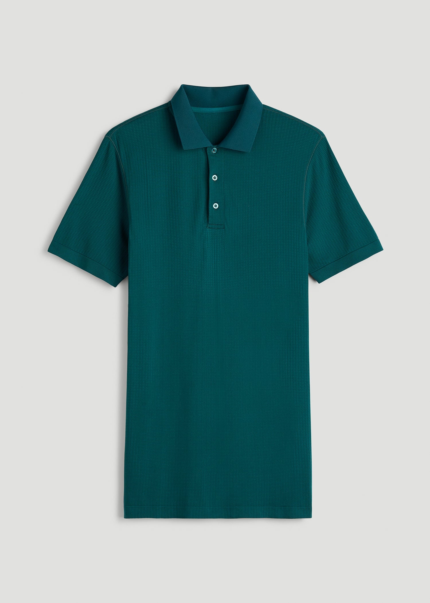 American Tall Men Performance Vented Golf Polo for Tall Men in Deep Teal