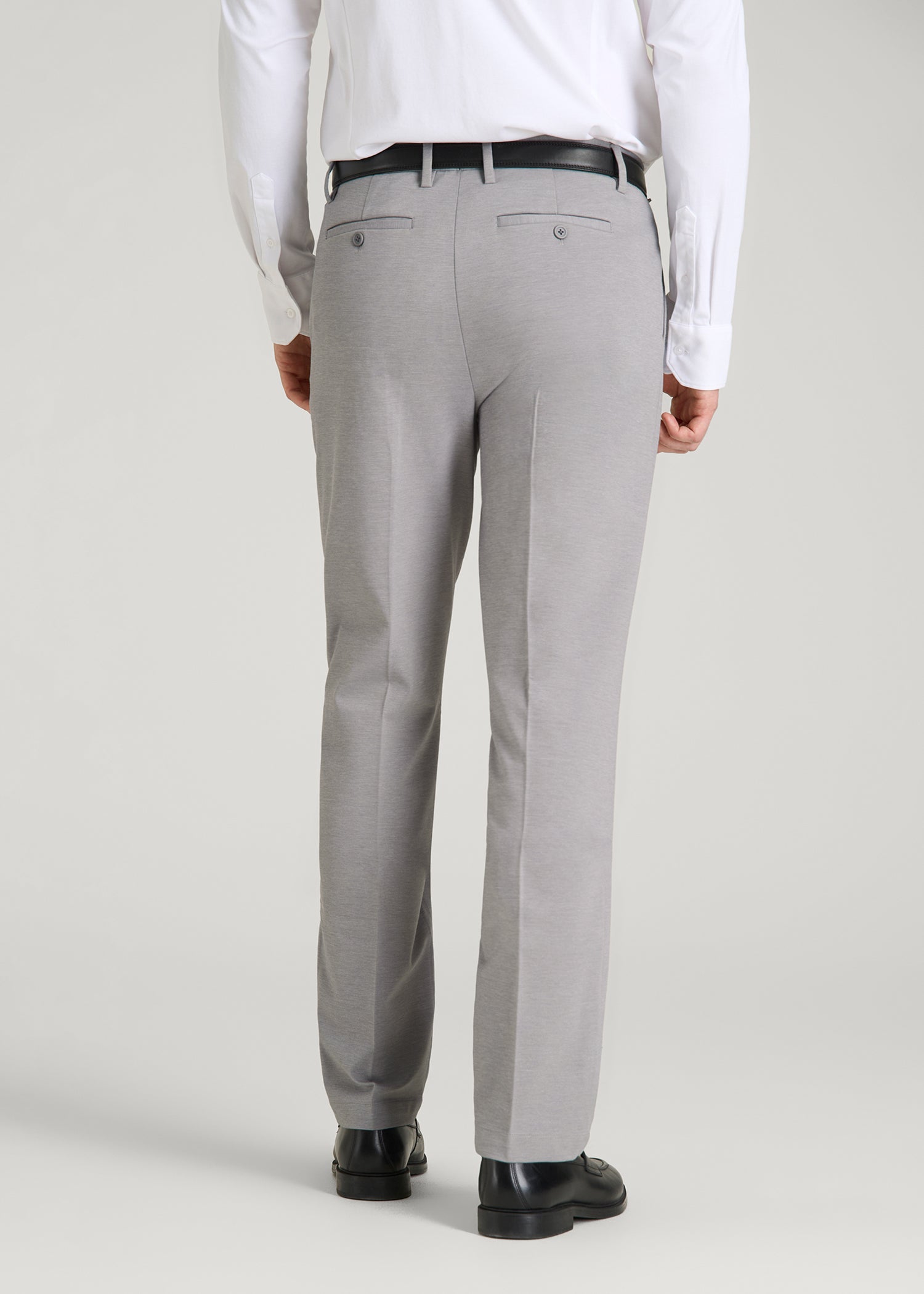 American Tall Men Flex Tech Suit Pants for Tall Men in Ice Grey Nailhead
