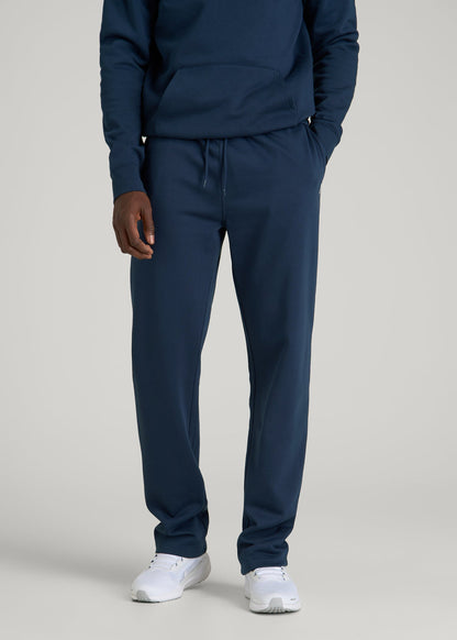 American Tall Men Core Motion Fleece Straight Leg Sweatpants for Tall Men in Navy Blue