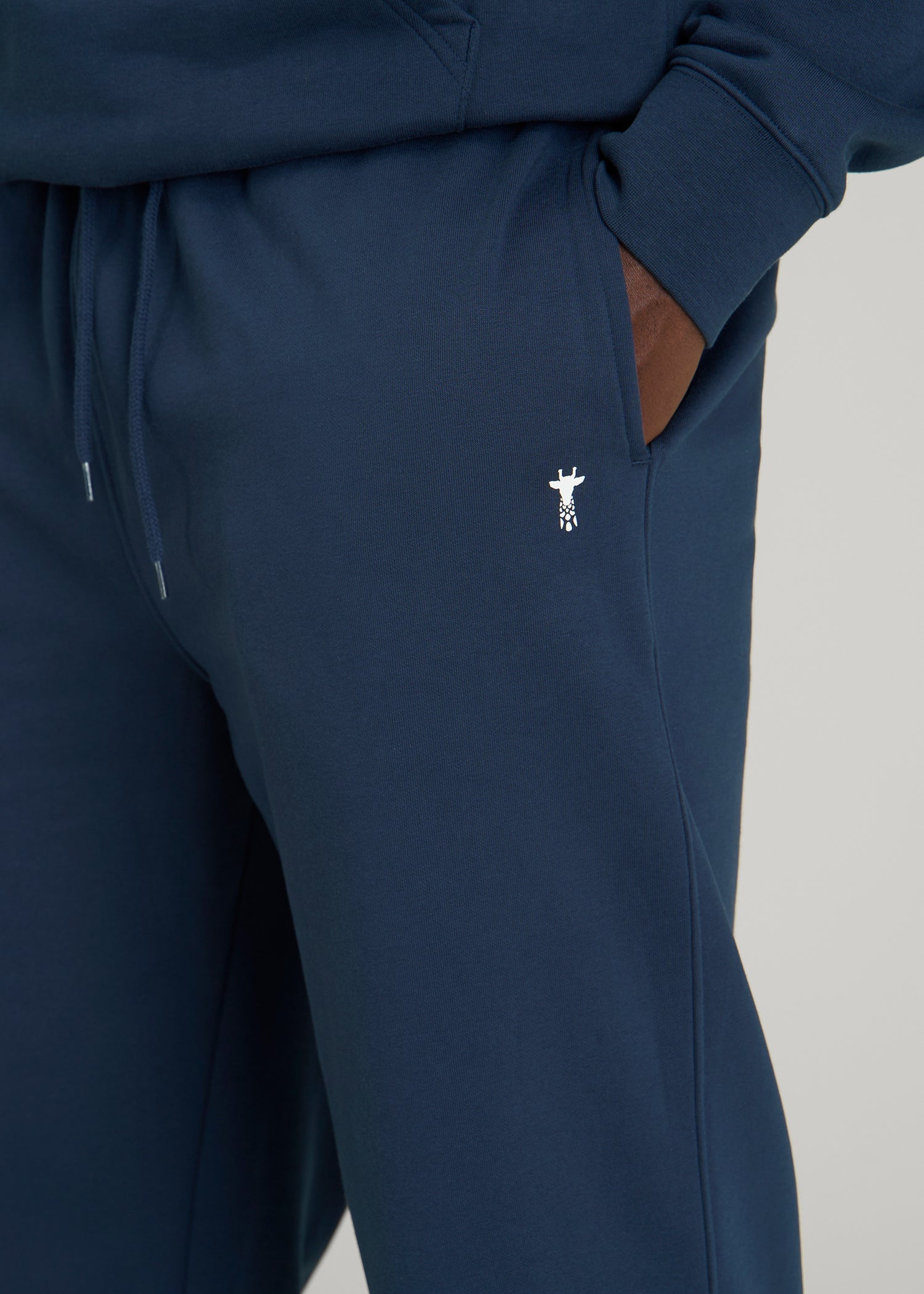 American Tall Men Core Motion Fleece Straight Leg Sweatpants for Tall Men in Navy Blue