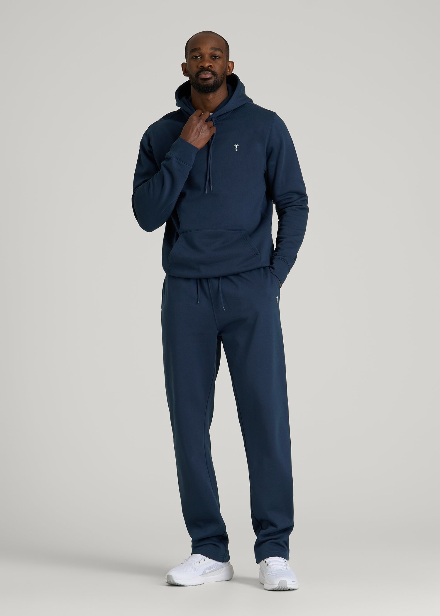 American Tall Men Core Motion Fleece Straight Leg Sweatpants for Tall Men in Navy Blue