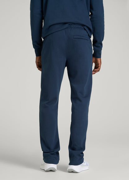 American Tall Men Core Motion Fleece Straight Leg Sweatpants for Tall Men in Navy Blue