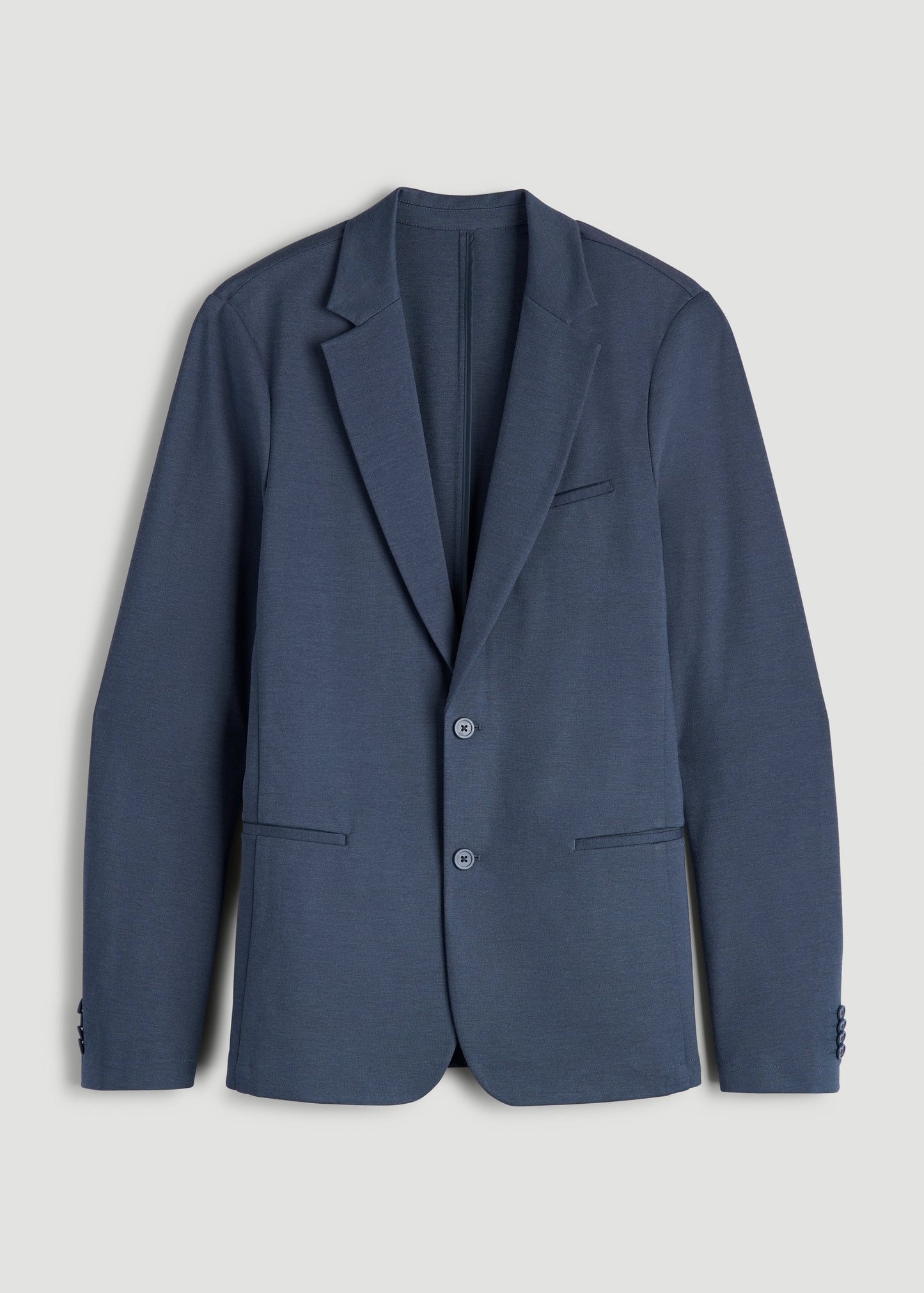 American Tall Men Flex Tech Suit Jacket for Tall Men in Medium Blue Nailhead