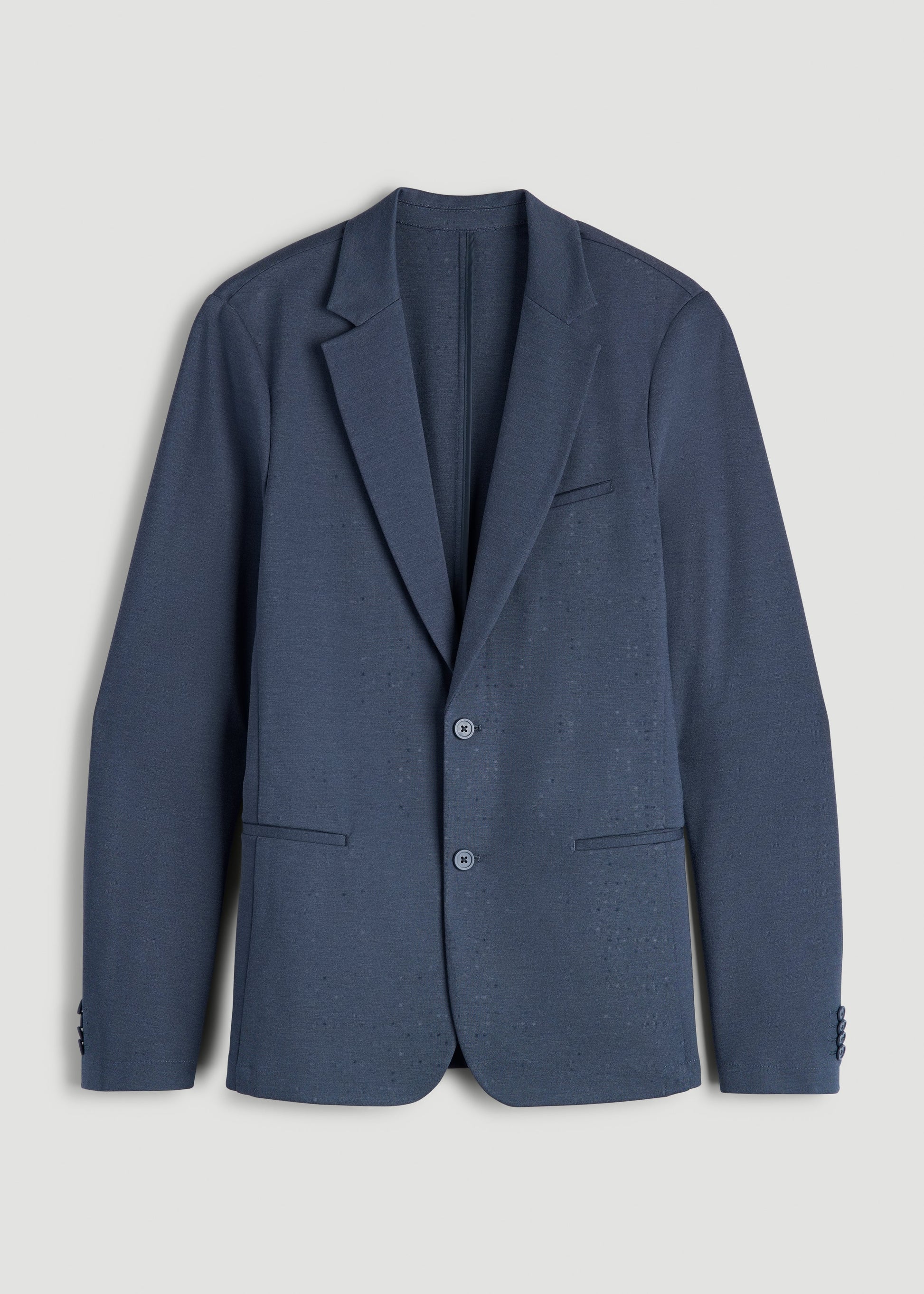 American Tall Men Flex Tech Suit Jacket for Tall Men in Medium Blue Nailhead