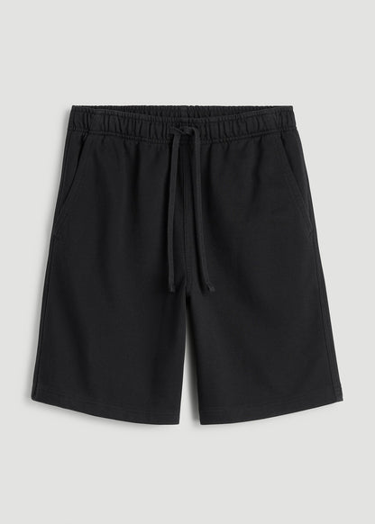 American Tall Men Everyday French Terry Shorts for Tall Men in Black