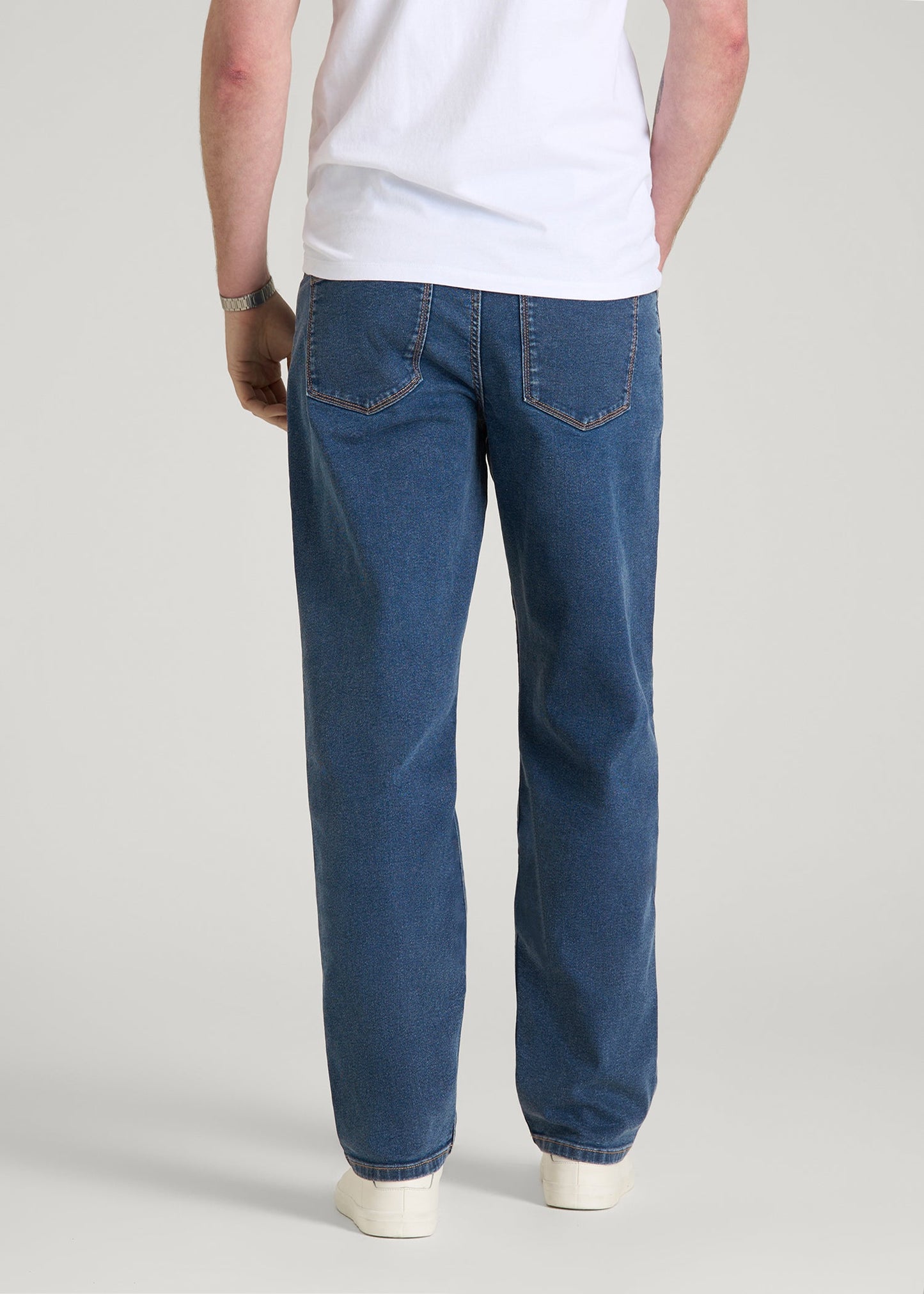 American Tall Men Mason Relaxed Fit Jeans for Tall Men in New Colorado Blue