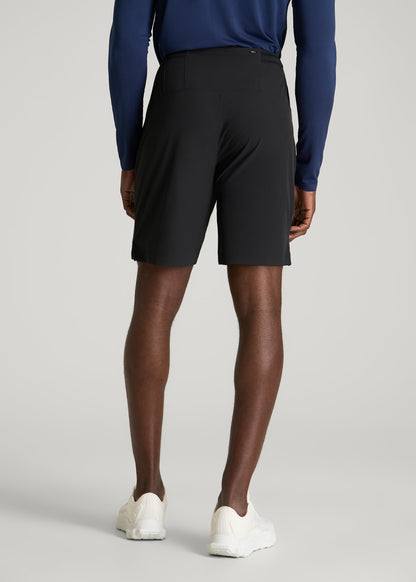 American Tall Men Featherweight Linerless Running Short for Tall Men in Black