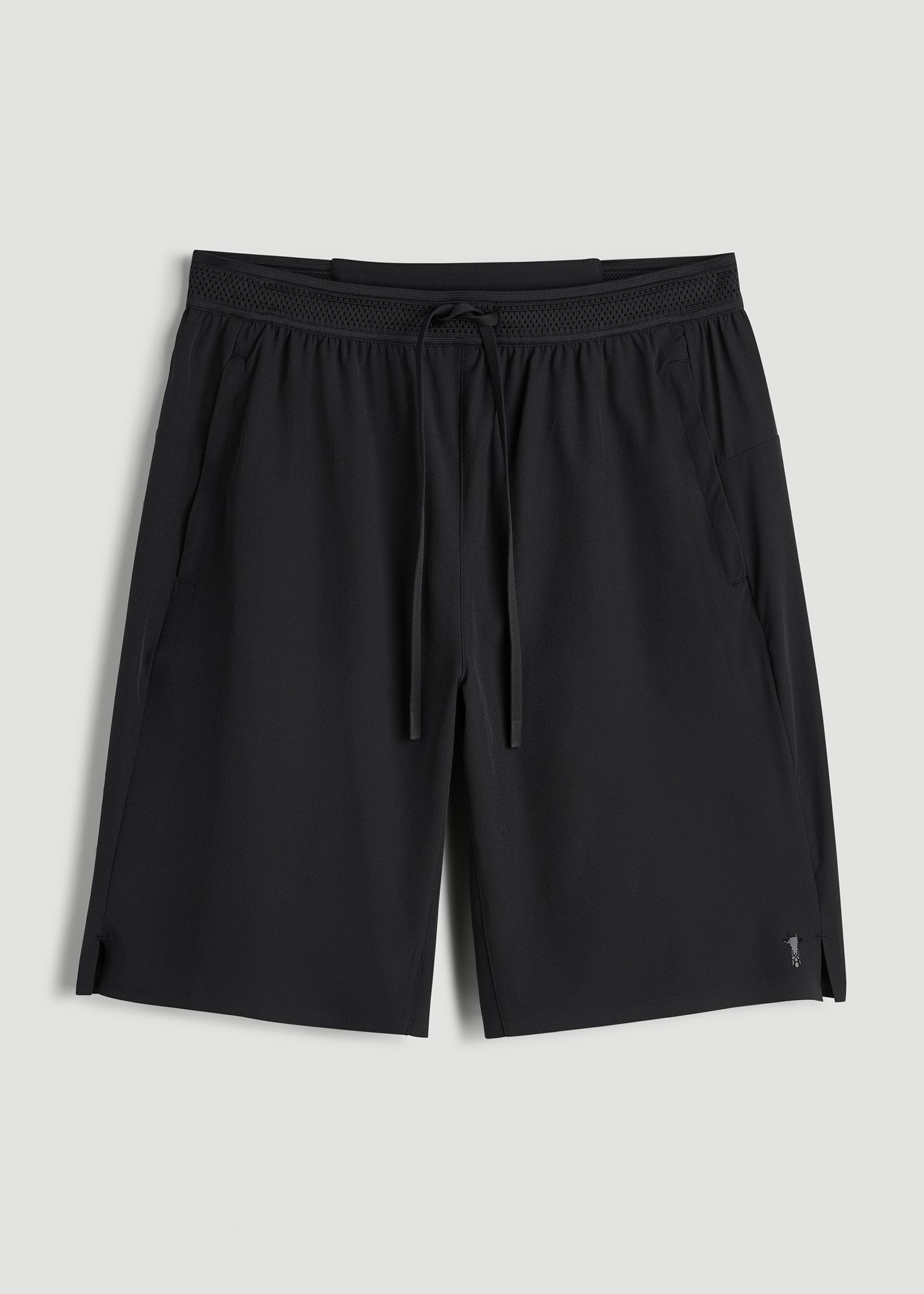 American Tall Men Featherweight Linerless Running Short for Tall Men in Black