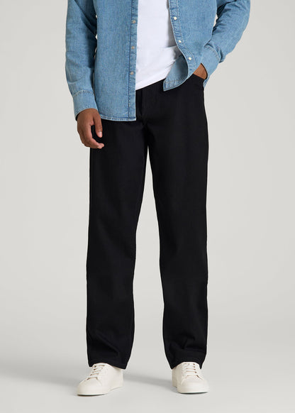 American Tall Men Mason Relaxed Fit Jeans for Tall Men in Optimum Black