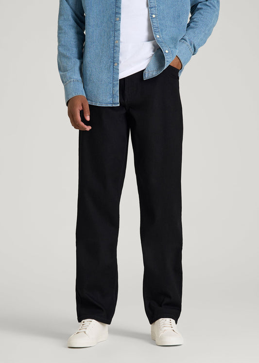 American Tall Men Mason Relaxed Fit Jeans for Tall Men in Optimum Black