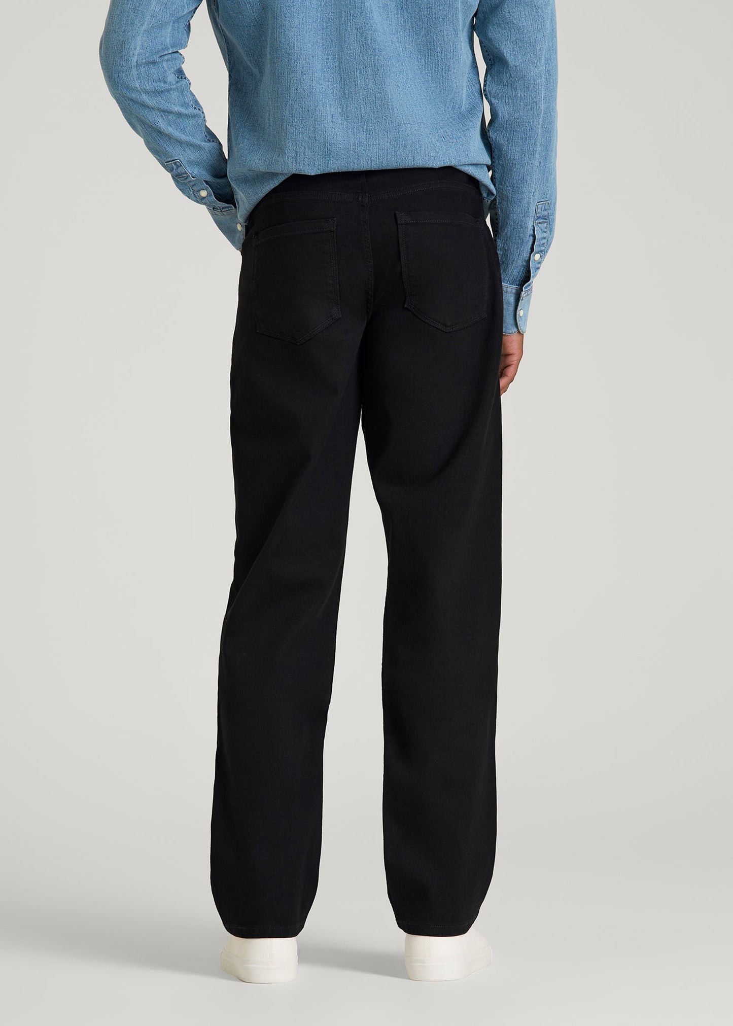 American Tall Men Mason Relaxed Fit Jeans for Tall Men in Optimum Black