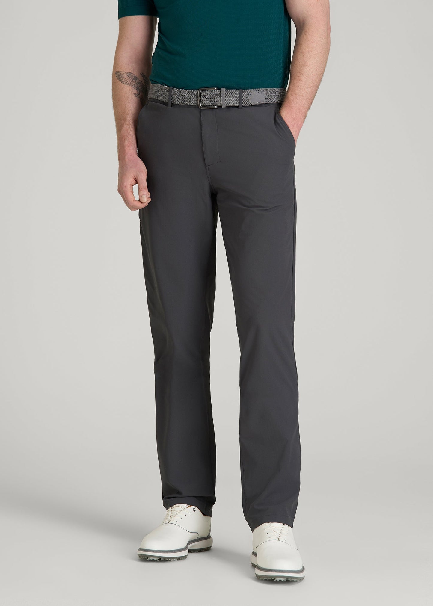 American Tall Men Traveler Chino 2.0 for Tall Men in Iron Grey