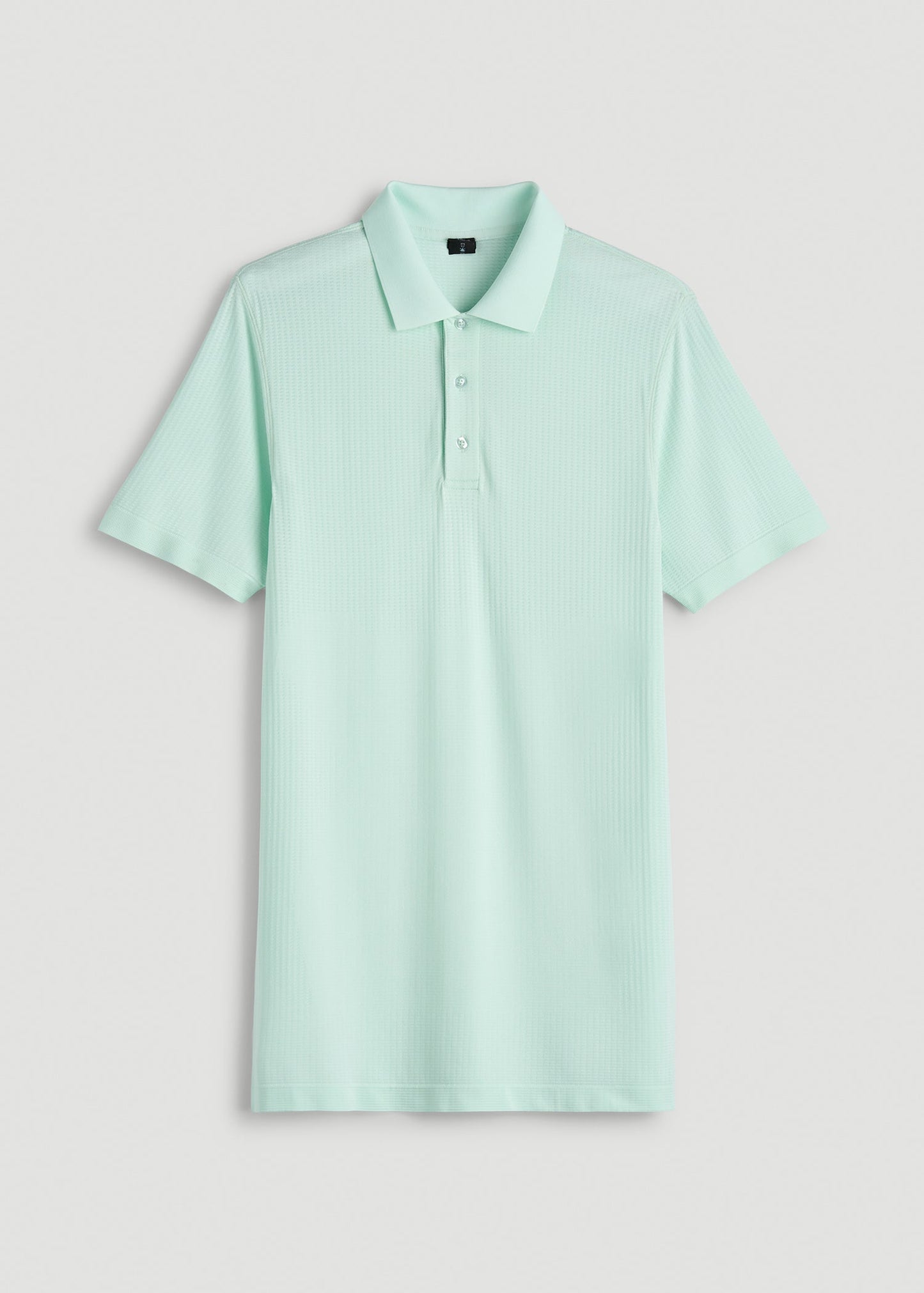 American Tall Men Performance Vented Golf Polo for Tall Men in Opal Blue