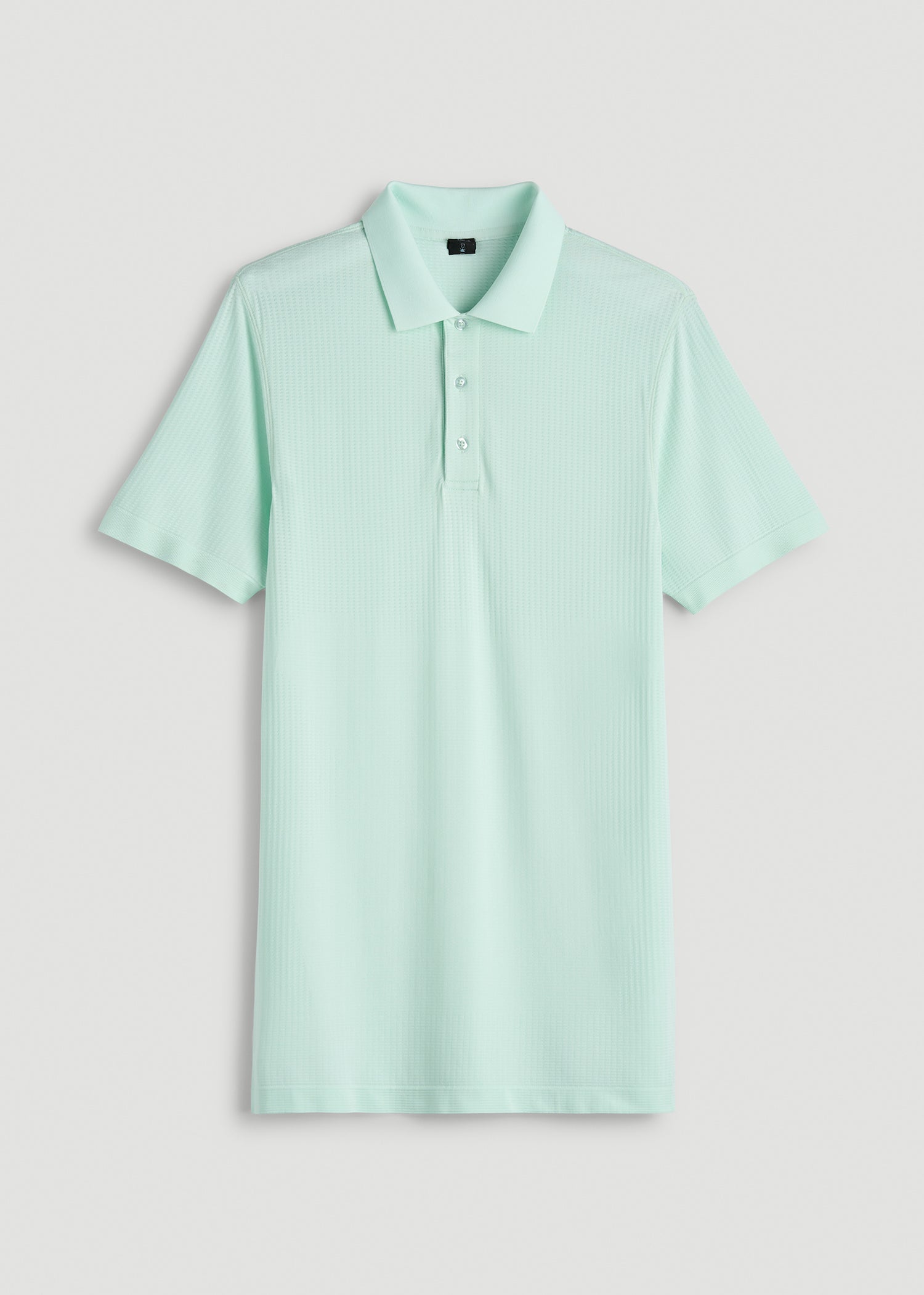 American Tall Men Performance Vented Golf Polo for Tall Men in Opal Blue