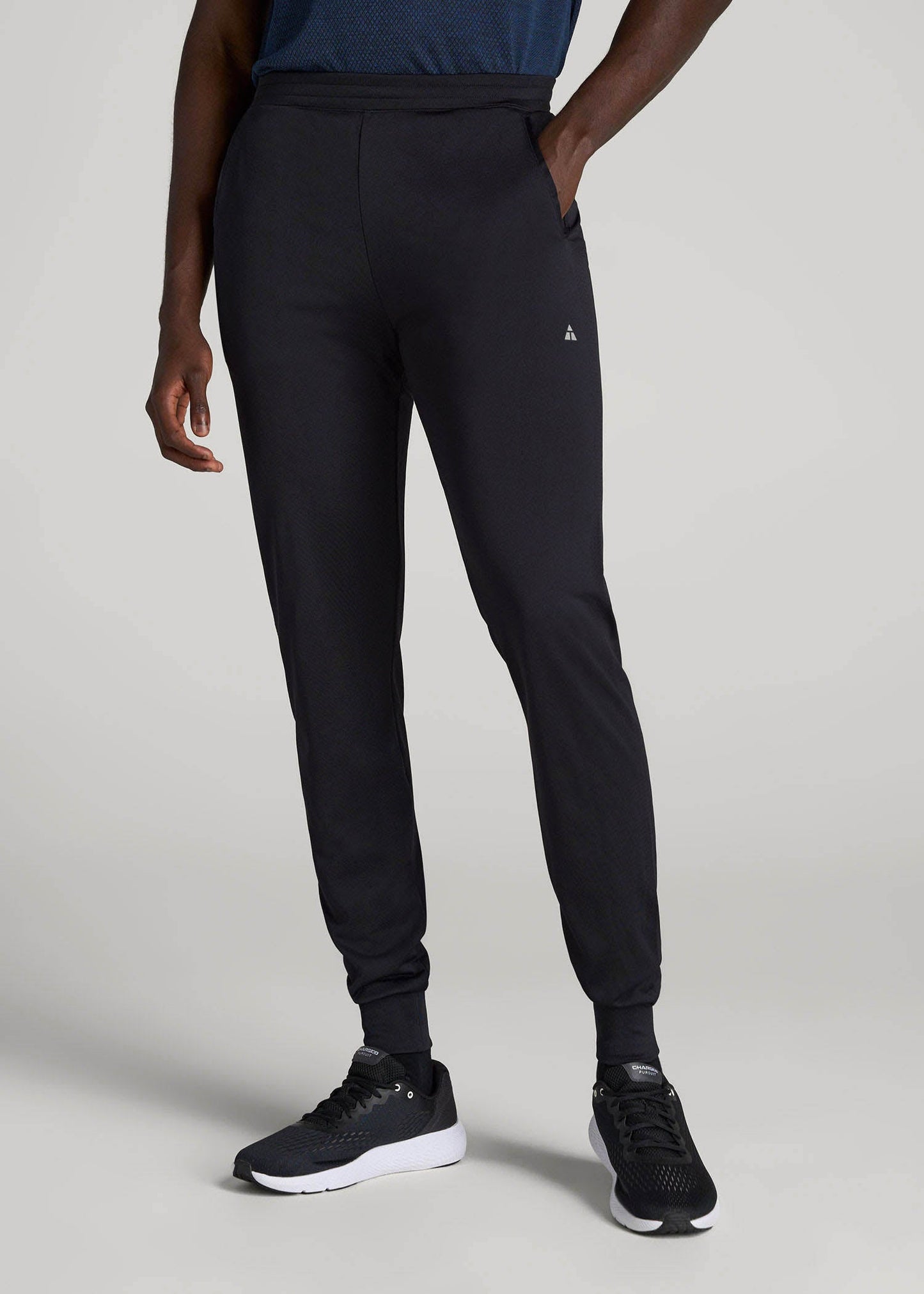 American Tall Men A.T. Performance Engineered Joggers for Tall Men in Black