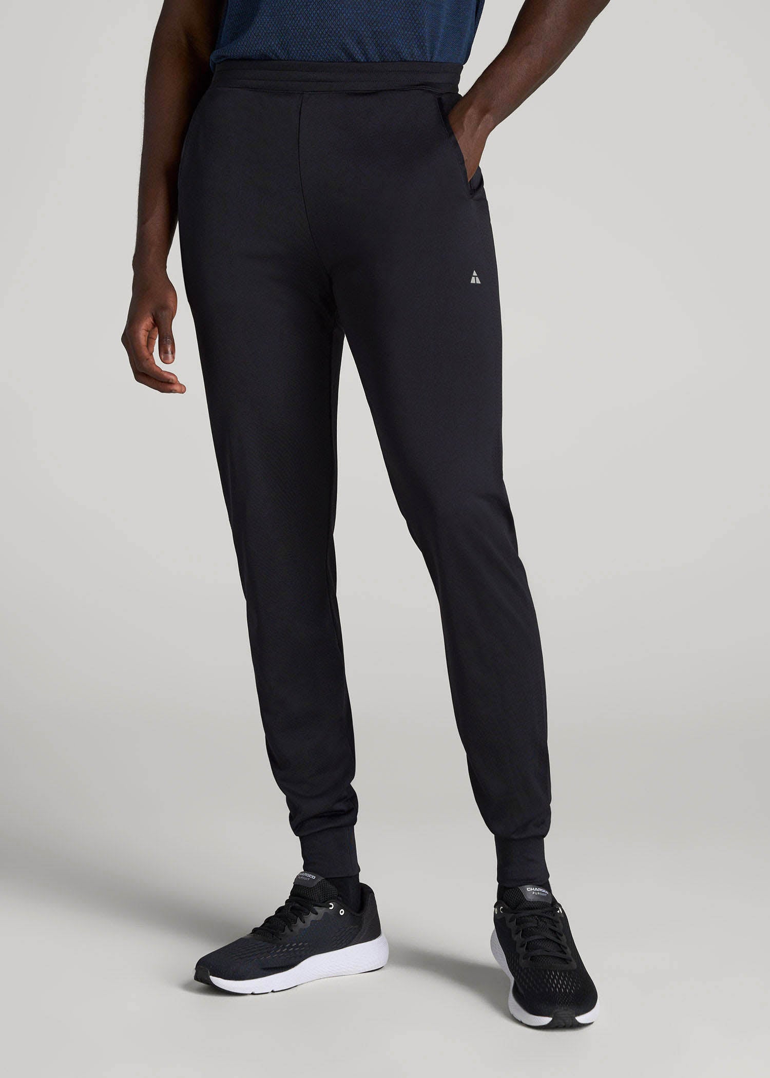 American Tall Men A.T. Performance Engineered Joggers for Tall Men in Black