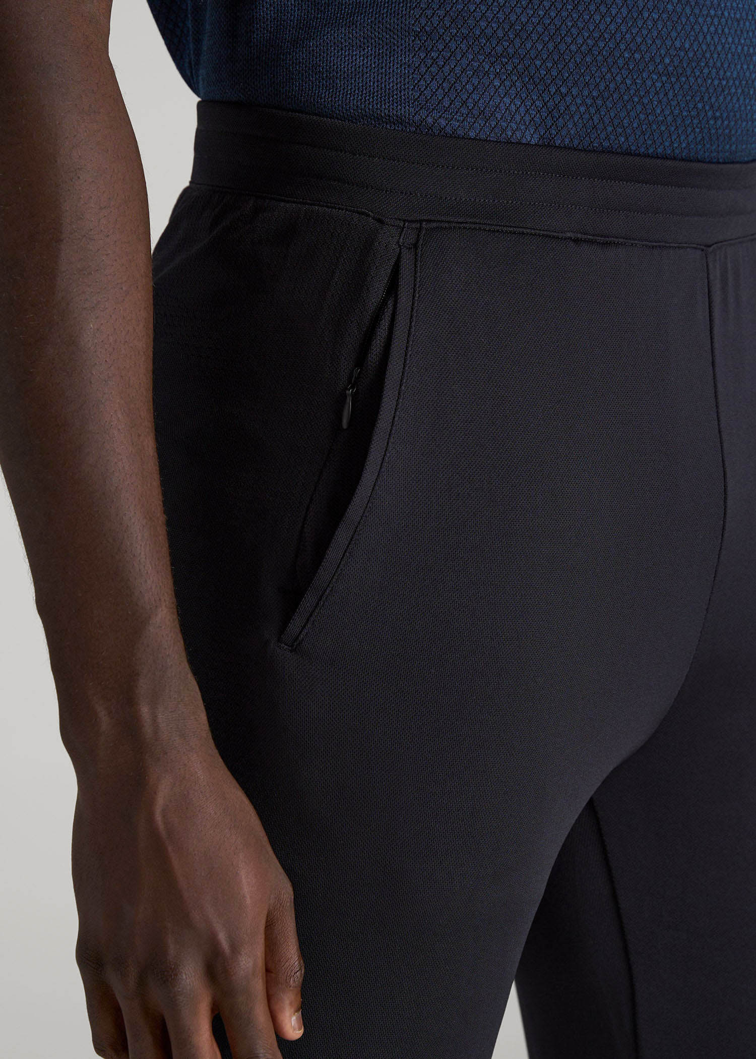 American Tall Men A.T. Performance Engineered Joggers for Tall Men in Black