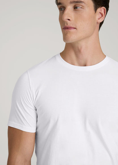 American Tall Men The Everyday Regular Fit Crewneck T-Shirt for Tall Men in White