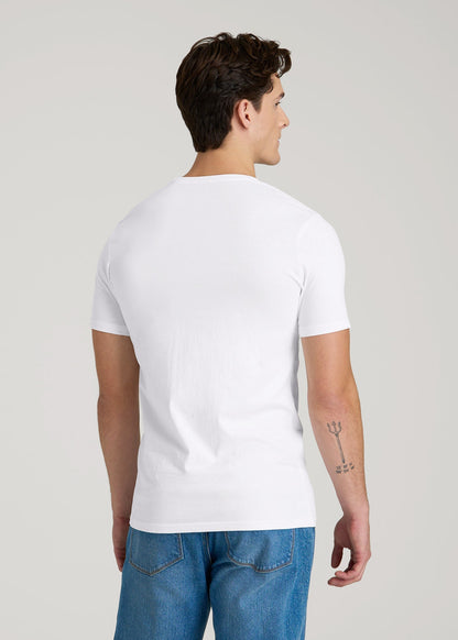 American Tall Men The Everyday Regular Fit Crewneck T-Shirt for Tall Men in White