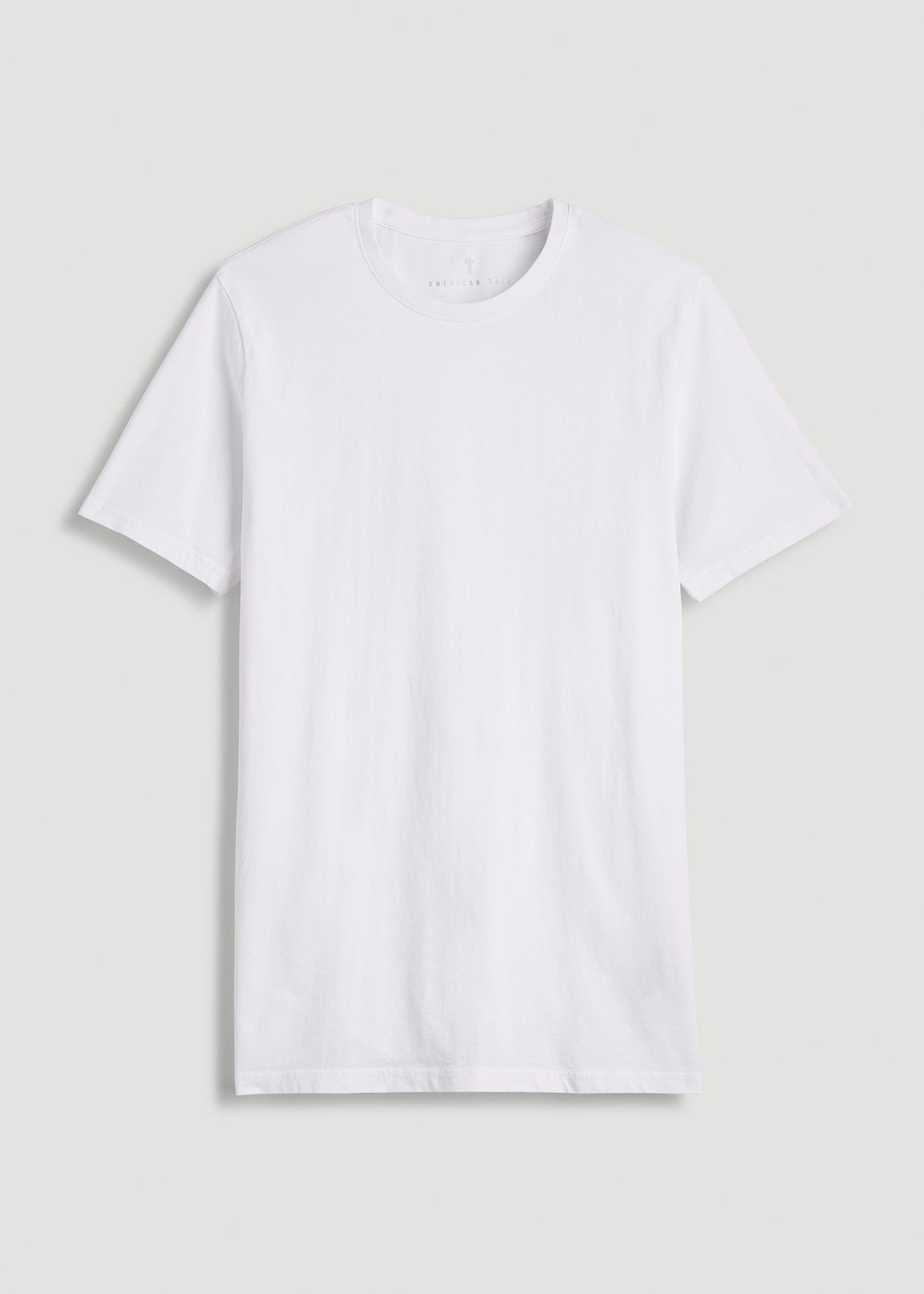 American Tall Men The Everyday Regular Fit Crewneck T-Shirt for Tall Men in White