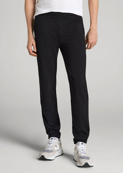 American Tall Men Wearever French Terry Sweatpants for Tall Men in Black