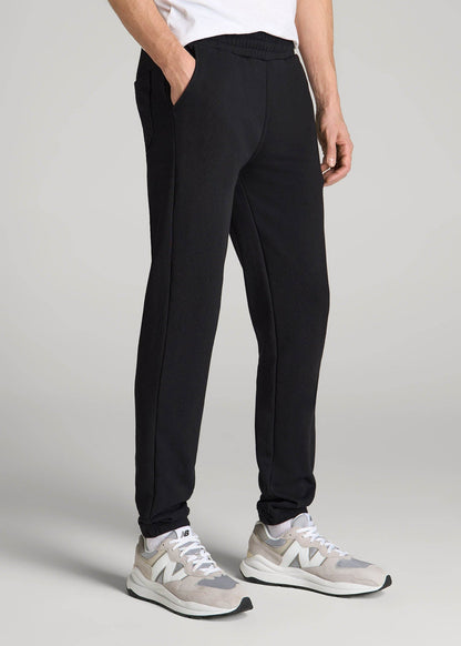 American Tall Men Wearever French Terry Sweatpants for Tall Men in Black