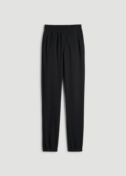American Tall Men Wearever French Terry Sweatpants for Tall Men in Black