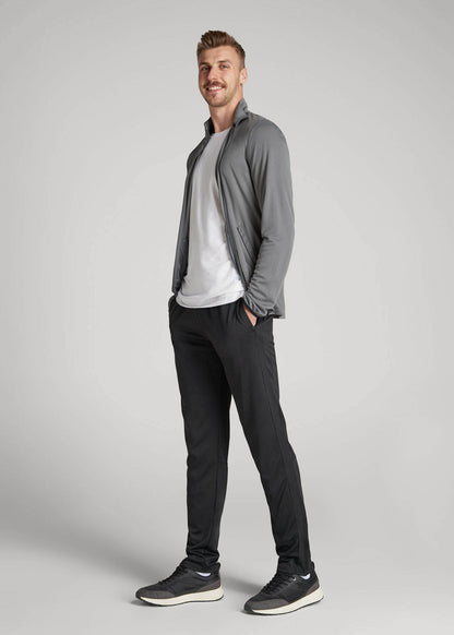 American Tall Men Athletic Stripe Pants for Tall Men in Black And Black