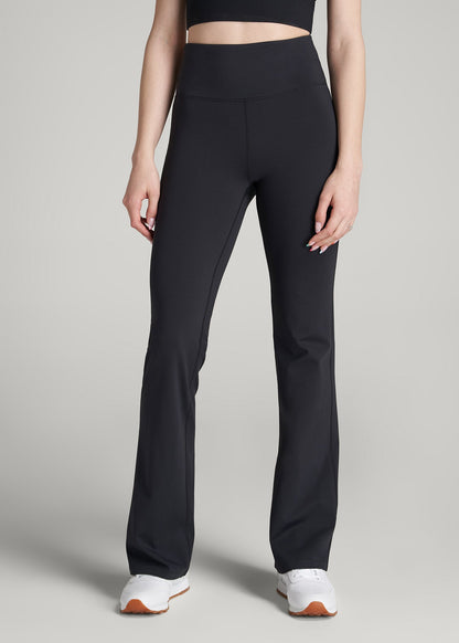 American Tall Men|Women Balance Flare Yoga Pants for Tall Women in Black