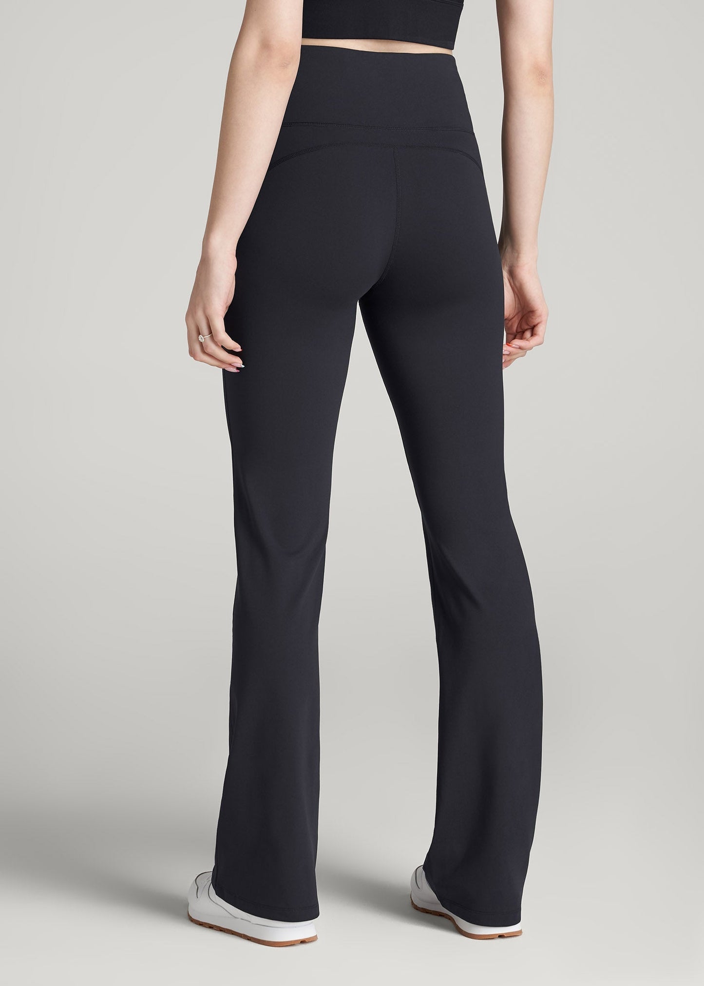 American Tall Men|Women Balance Flare Yoga Pants for Tall Women in Black