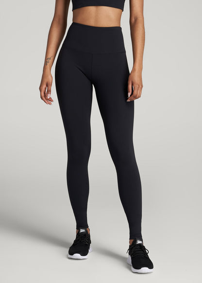 American Tall Men|Women Balance High-Rise Leggings for Tall Women in Black
