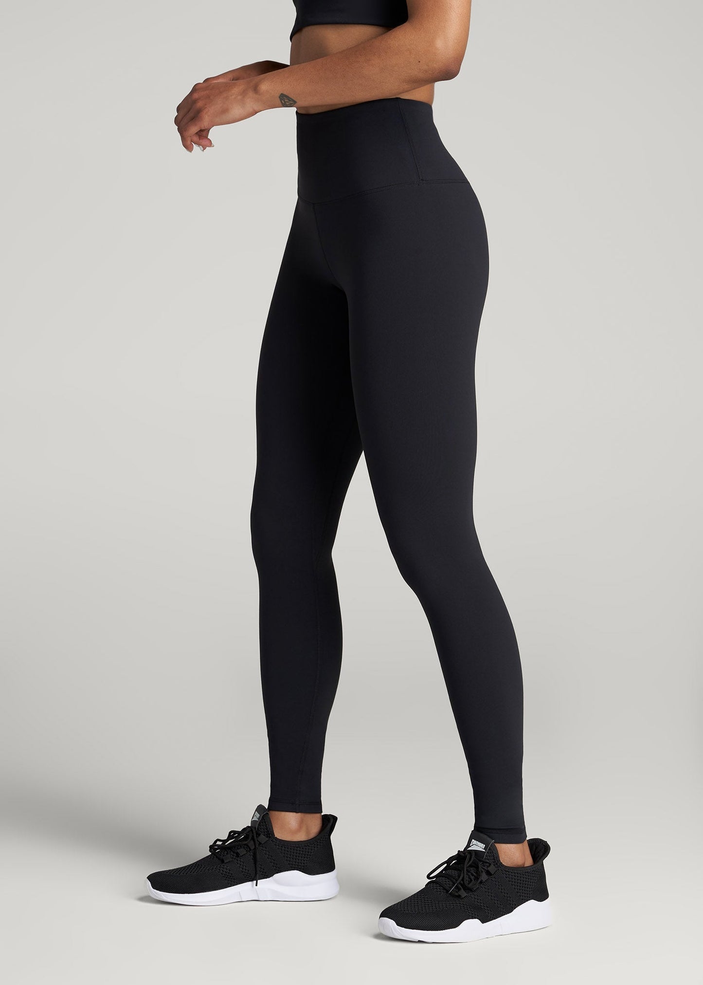 American Tall Men|Women Balance High-Rise Leggings for Tall Women in Black