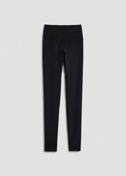 American Tall Men|Women Balance High-Rise Leggings for Tall Women in Black