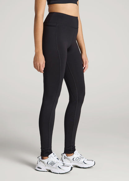 American Tall Men|Women Bella Outer-Pocket Leggings for Tall Women in Black