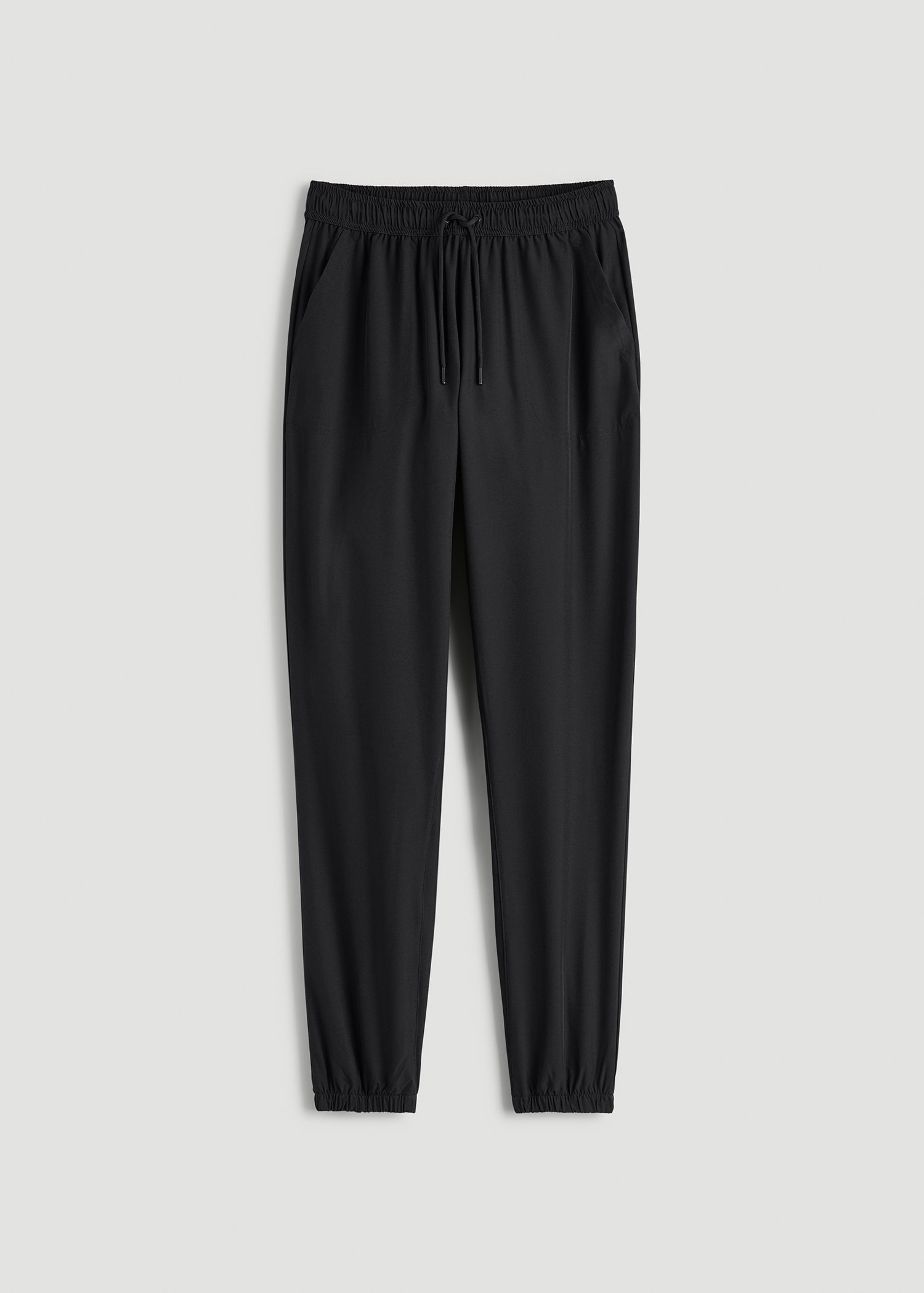 American Tall Men|Women Hybrid Joggers for Tall Women in Black