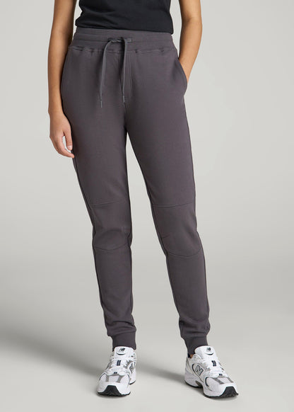 American Tall Men|Women Wearever French Terry Joggers for Tall Women in Charcoal
