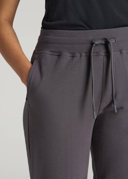 American Tall Men|Women Wearever French Terry Joggers for Tall Women in Charcoal