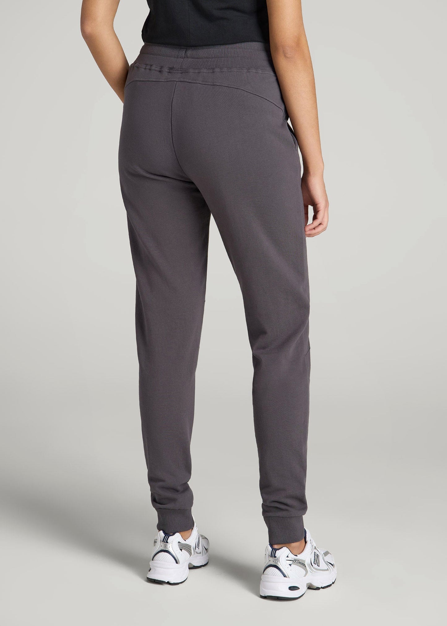 American Tall Men|Women Wearever French Terry Joggers for Tall Women in Charcoal