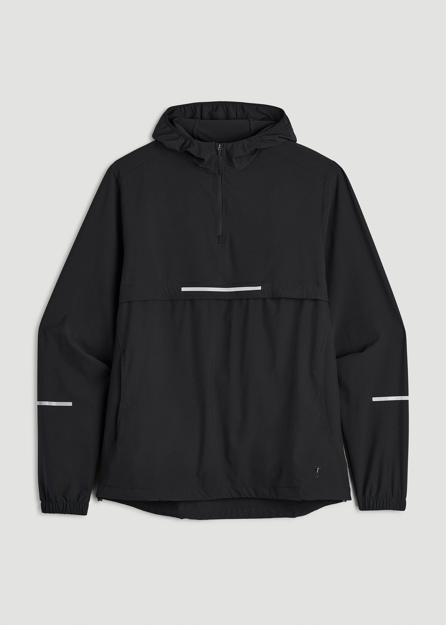 American Tall Men Featherweight Packable Anorak for Tall Men in Black
