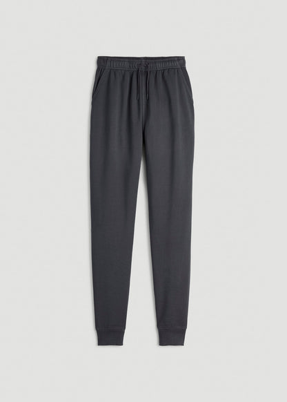 American Tall Men|Women Garment Dyed Joggers for Tall Women in Washed Charcoal Rinse