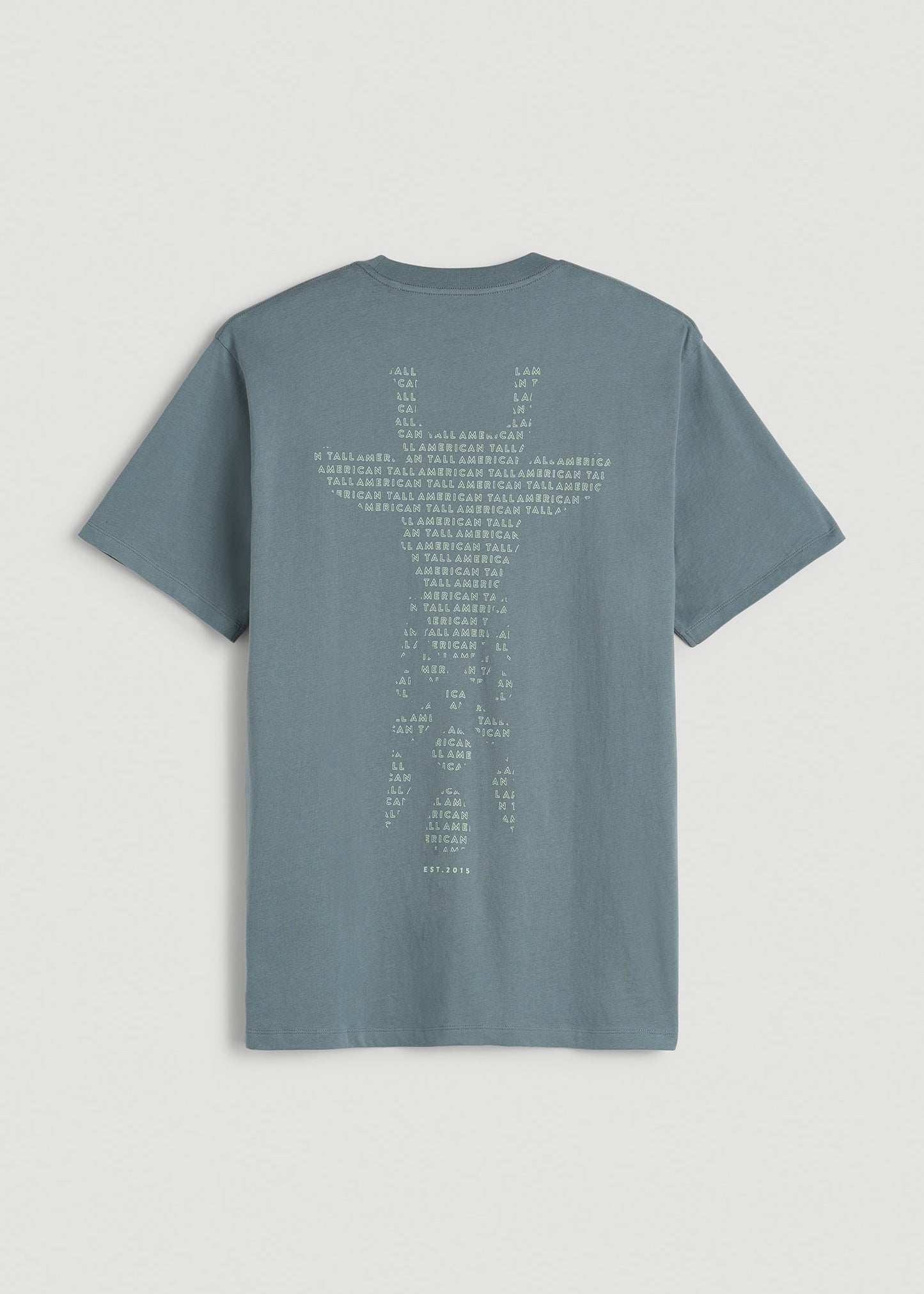 American Tall Men Giraffe Graphic Tee for Tall Men in Trooper