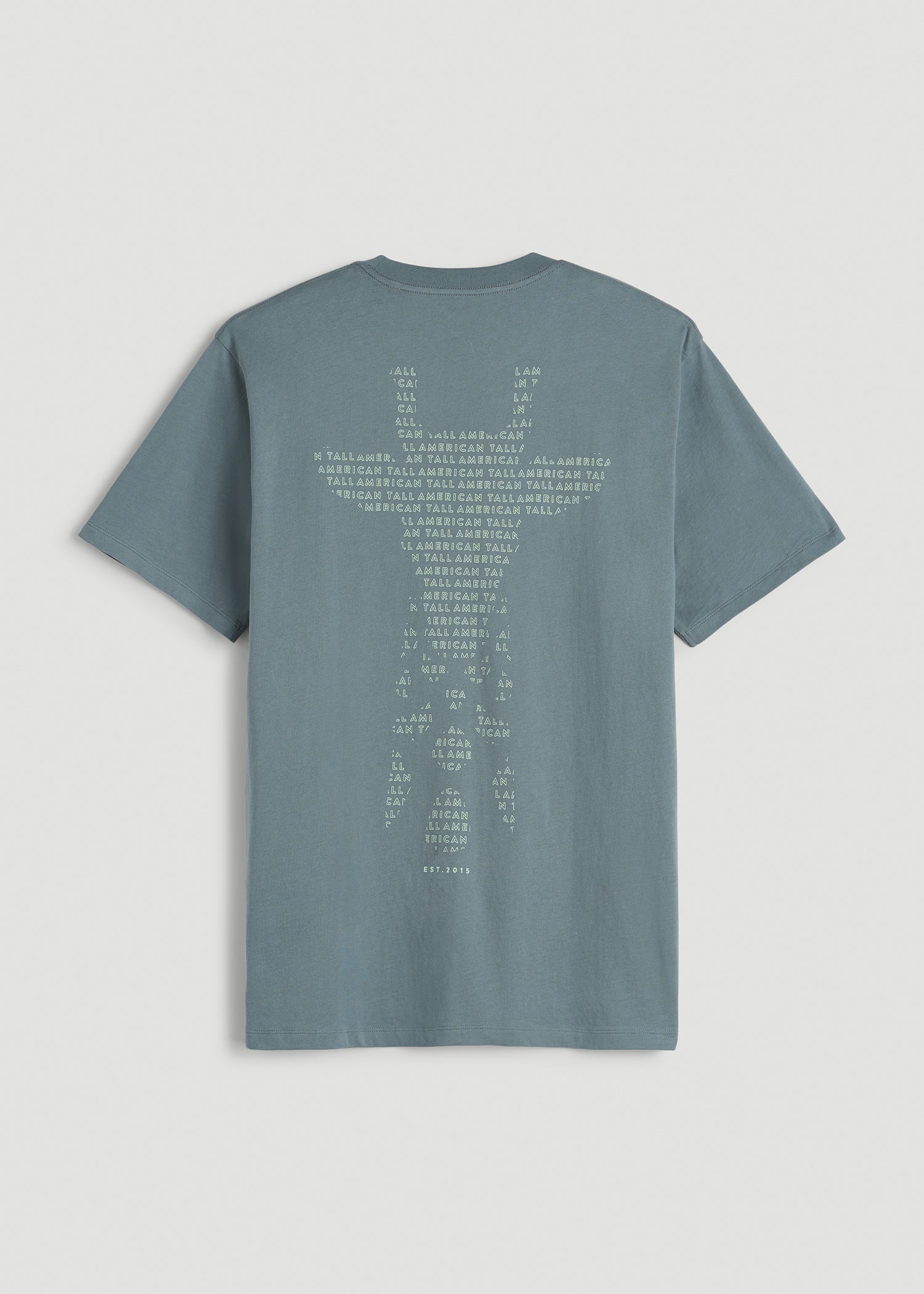 American Tall Men Giraffe Graphic Tee for Tall Men in Trooper