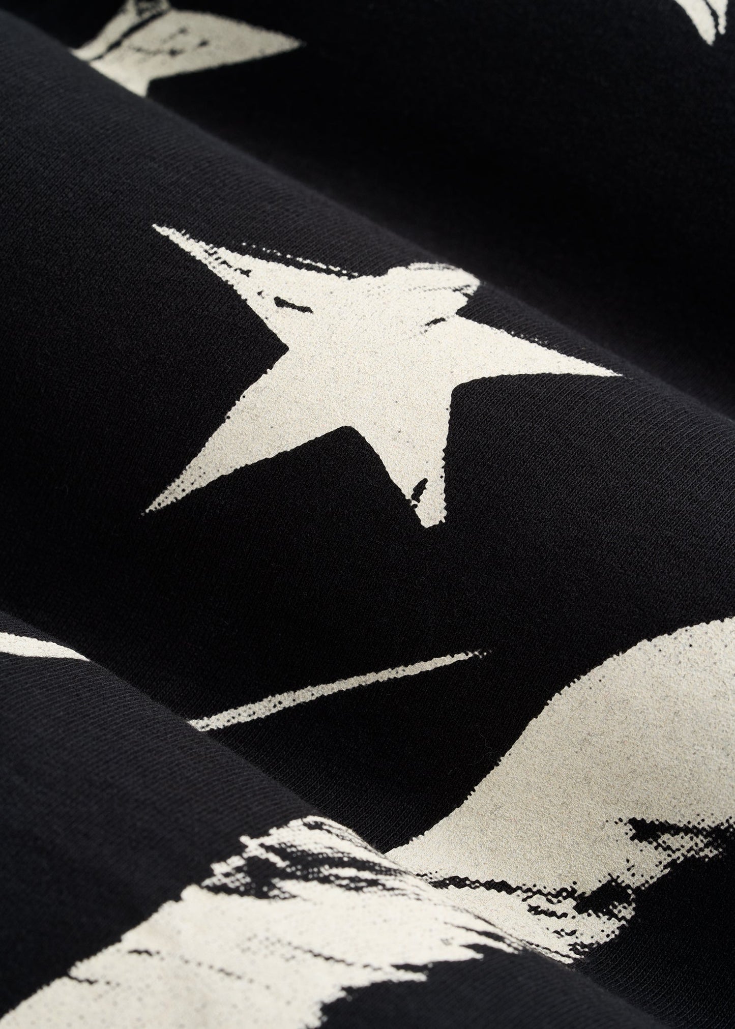 American Tall Men Monochrome Flag Graphic Tee for Tall Men in Black
