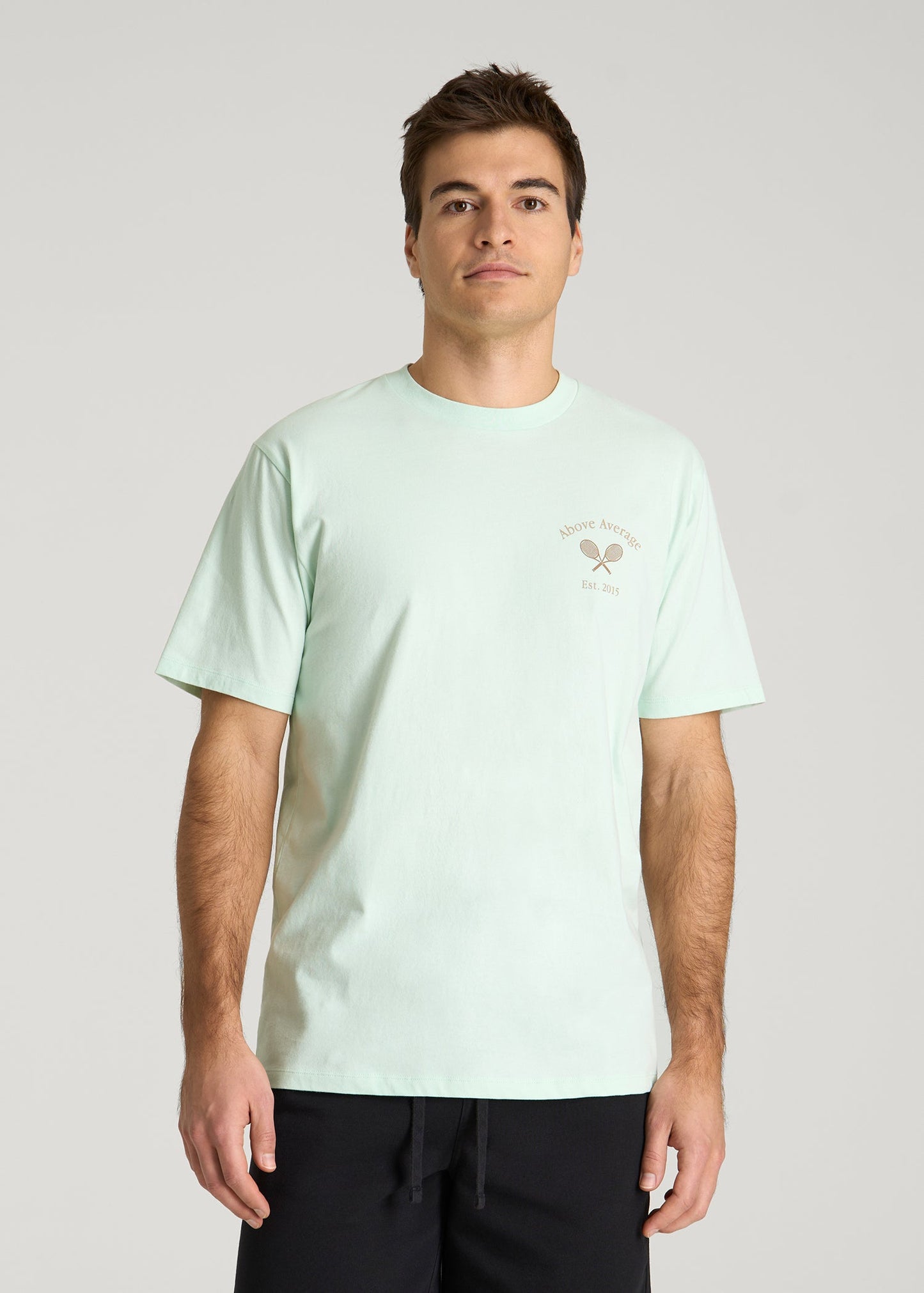 American Tall Men Country Club Graphic Tee for Tall Men in Blue