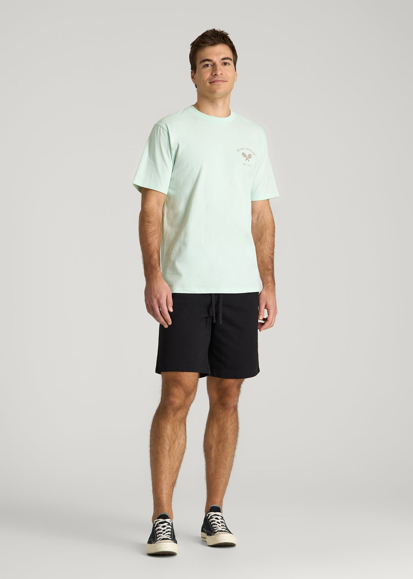 American Tall Men Country Club Graphic Tee for Tall Men in Blue