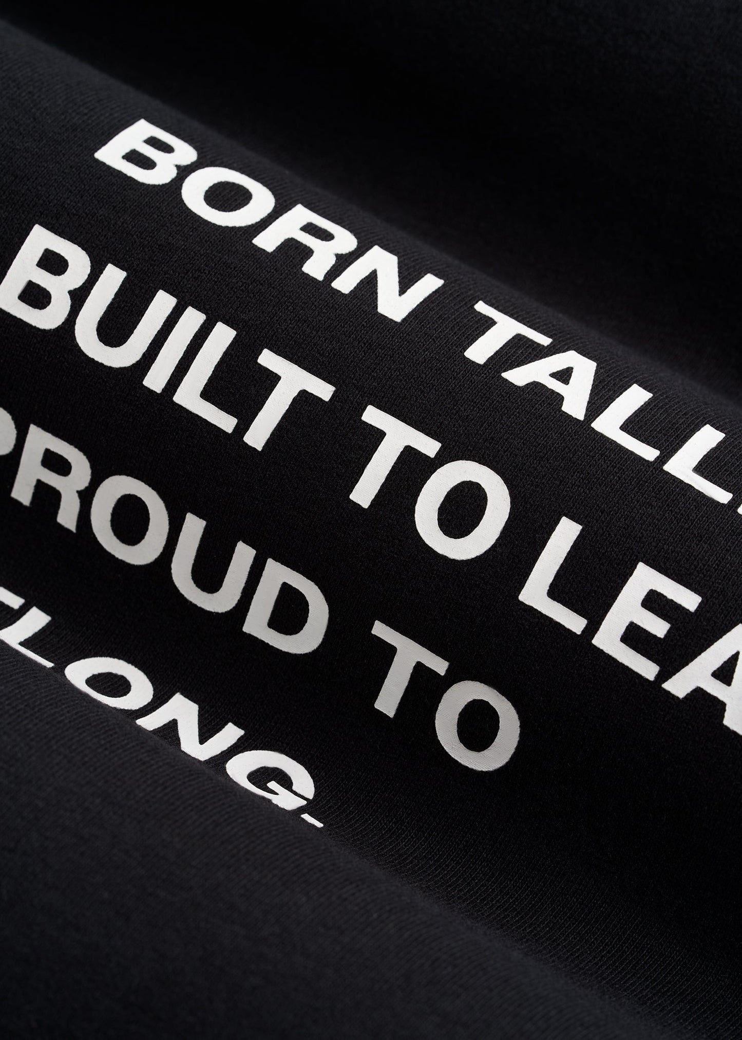 American Tall Men Mission Graphic Tee for Tall Men in Black