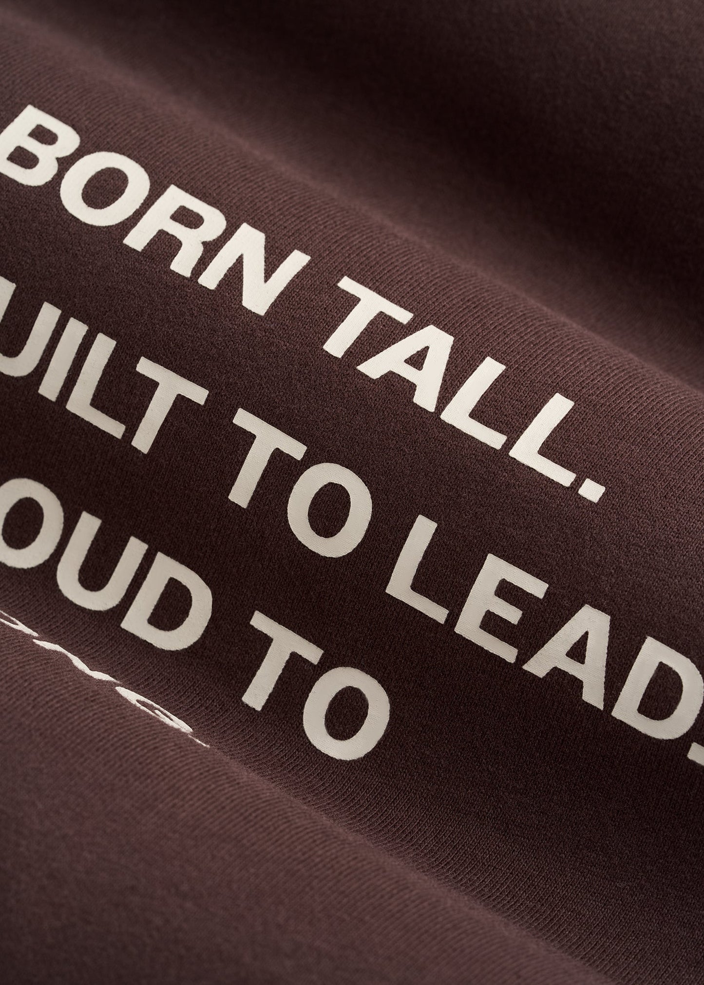 American Tall Men Mission Graphic Tee for Tall Men in Brown